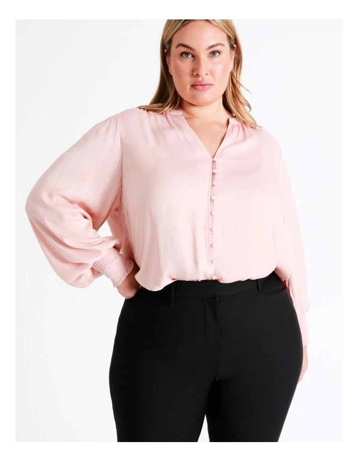 Maya Cotton Sateen Mid Rise Cropped Pants In Black - Image 3