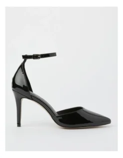 Alex Ankle Strap Heels In Black