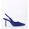 Bliss Cobalt Neosatin Heeled Shoes