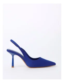 Bliss Cobalt Neosatin Heeled Shoes
