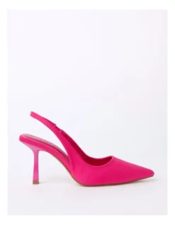 Bliss Fuschia Neosatin Heeled Shoes