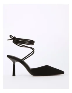 Paris Neosatin Heeled Shoes In Black