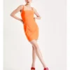 Bodycon Mini Dress In Orange