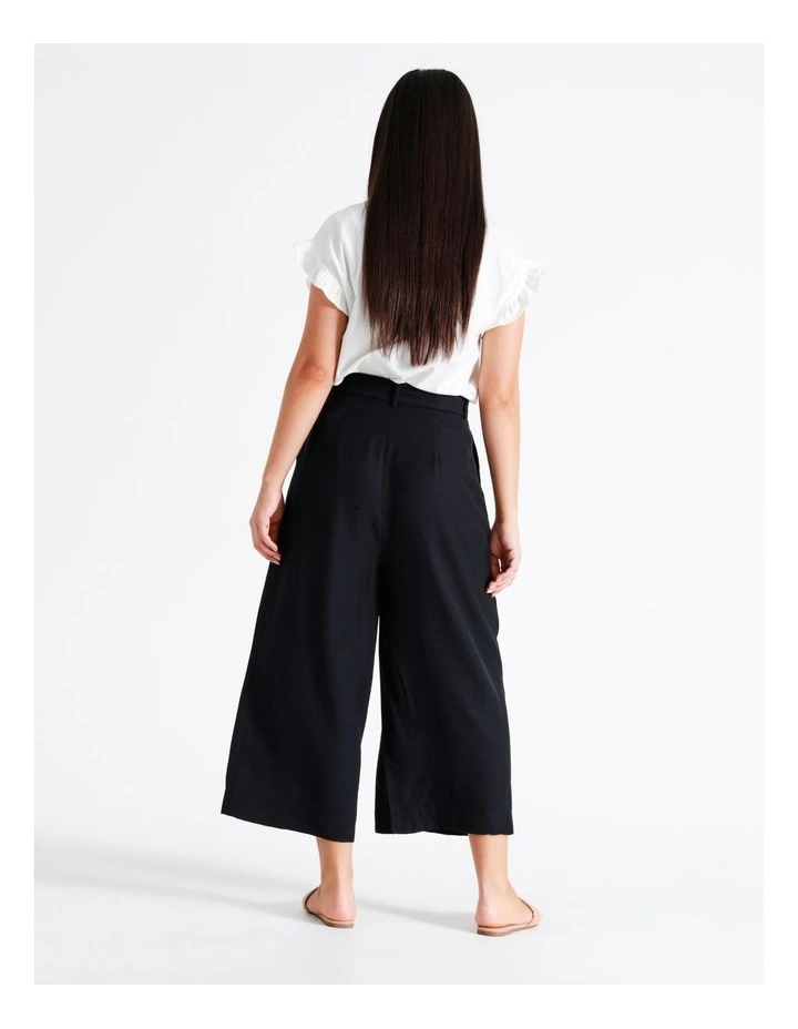 Wide Leg Culotte In Navy - Image 6