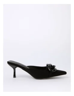 Angie Neosatin Heeled Shoes In Black