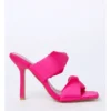 Mimi Sandal In Fuchsia Satin