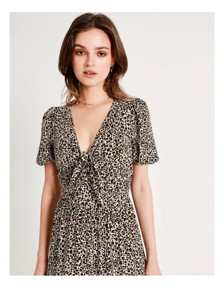 Tie Front Tiered Maxi Dress In Assorted - Image 2