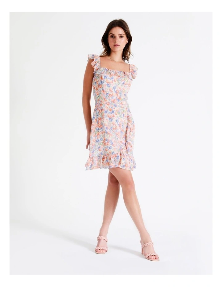 Recycled Frilly Mini Wrap Dress In Assorted - Image 5