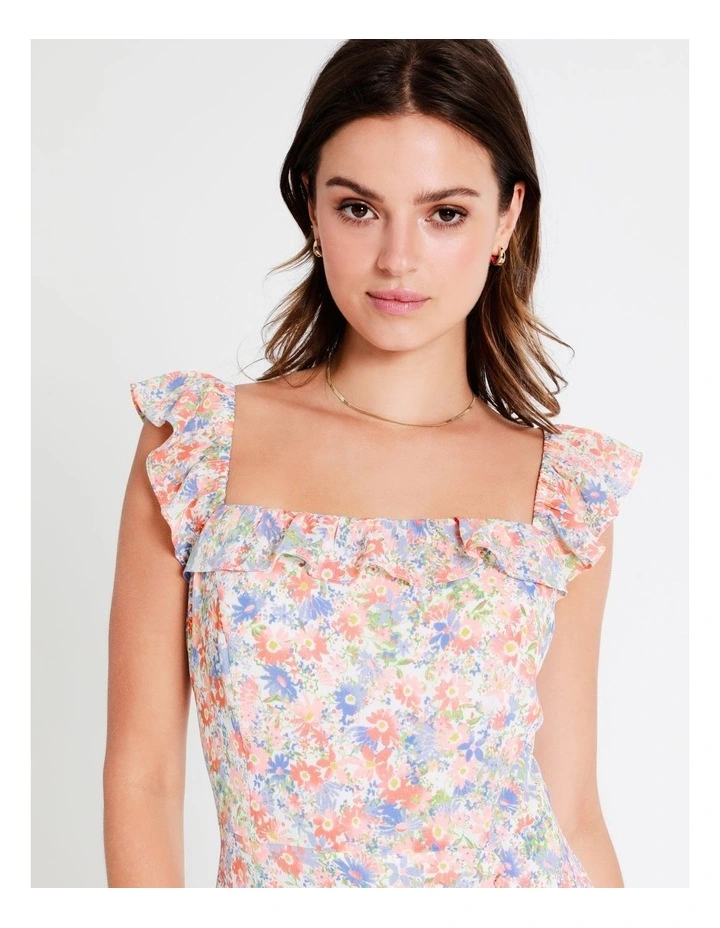 Recycled Frilly Mini Wrap Dress In Assorted - Image 6