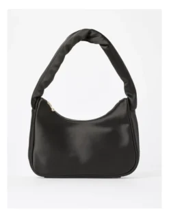 Tijuana Zip Top Shoulder Bag In Black