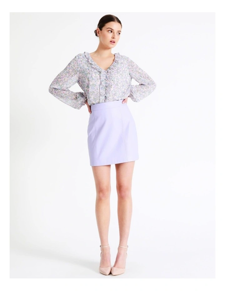 Recycled Blend Frill Detail Blouse In Assorted - Image 2