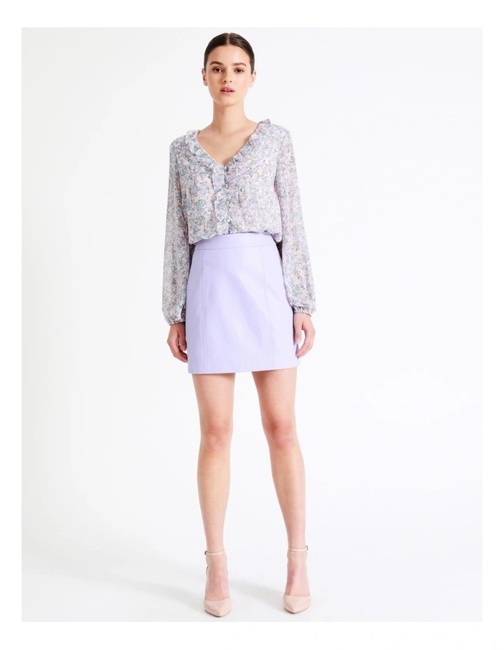 Recycled Blend Frill Detail Blouse In Assorted - Image 6