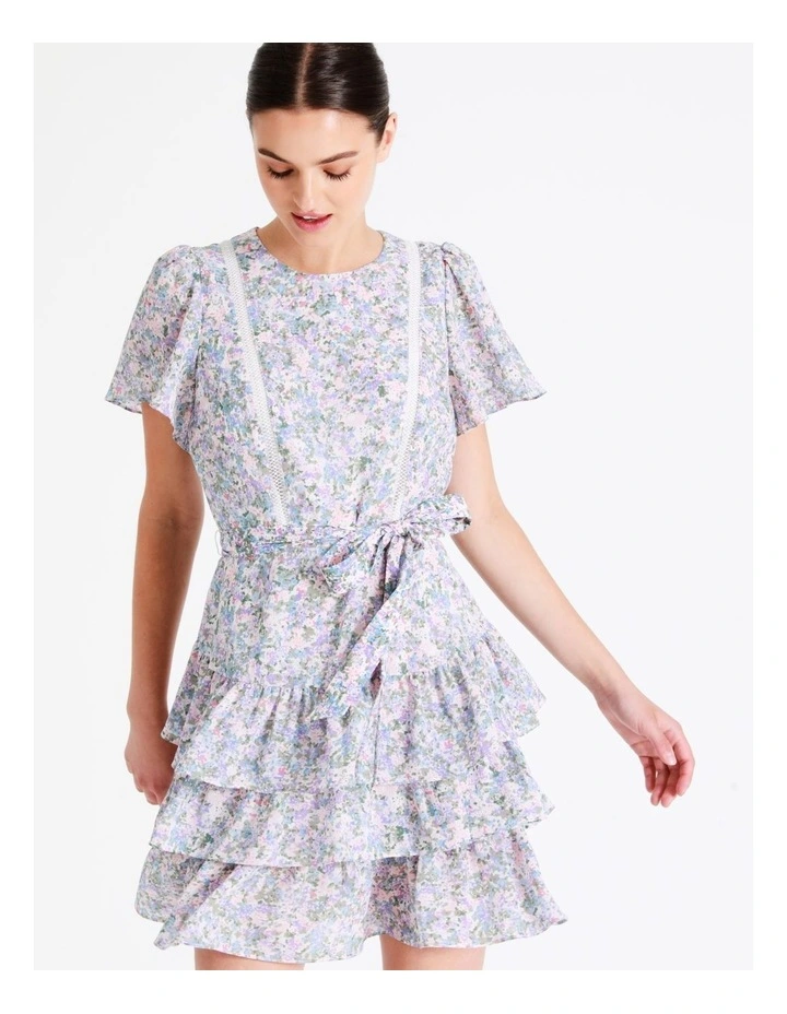 Recycled Blend Ladder Trim Mini Dress In Assorted - Image 2