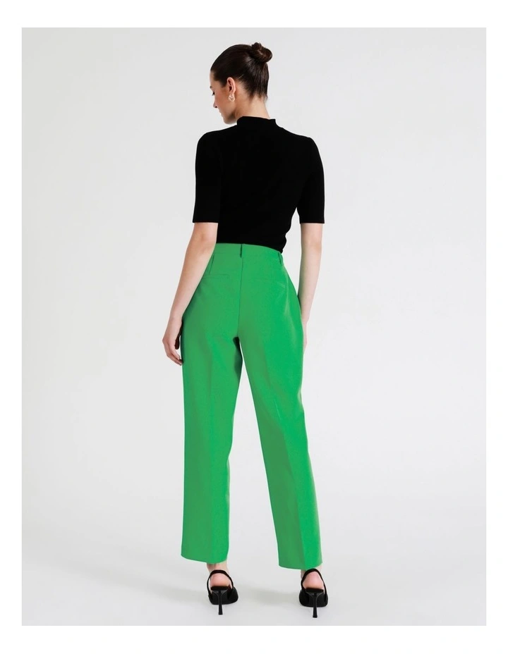 Recycled Blend Straight Leg Suit Pant In Green - Image 5