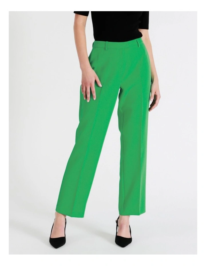 Recycled Blend Straight Leg Suit Pant In Green - Image 7