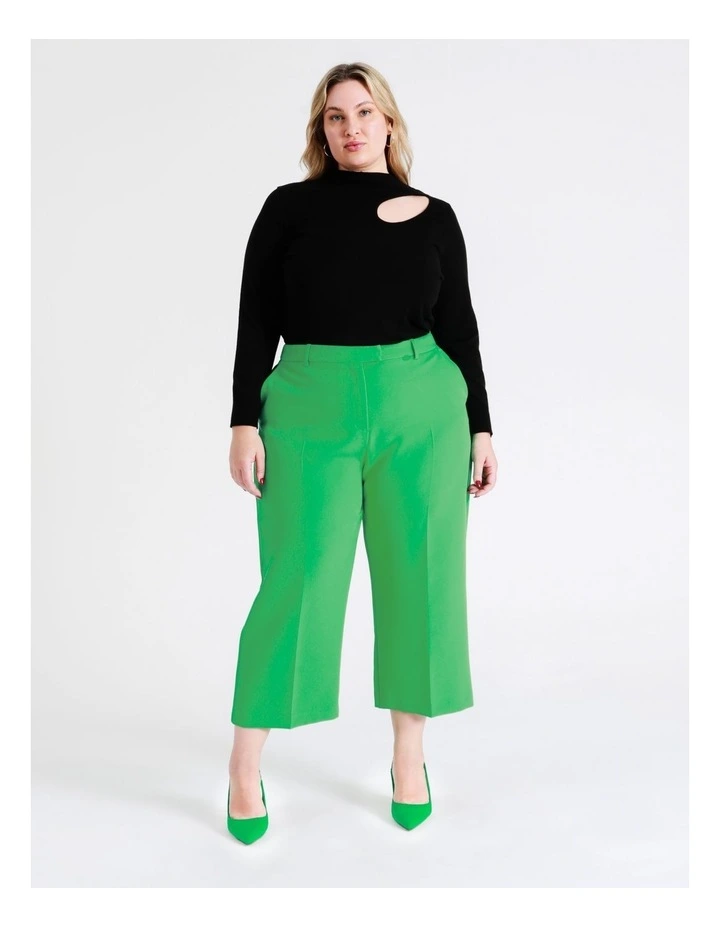 Recycled Blend Straight Leg Suit Pant In Green - Image 2