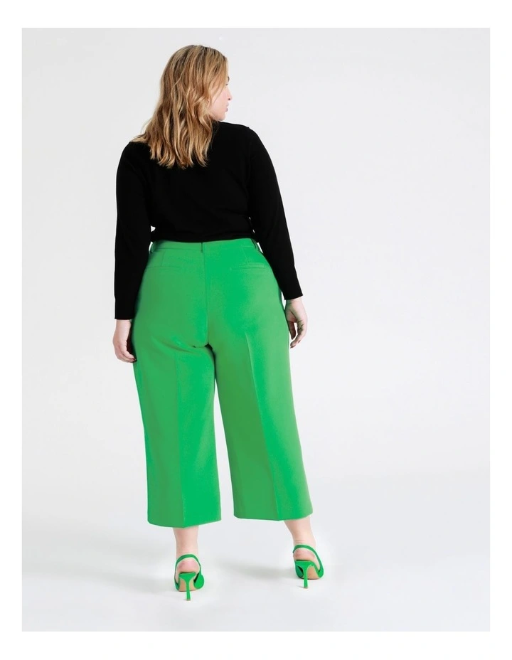 Recycled Blend Straight Leg Suit Pant In Green - Image 6