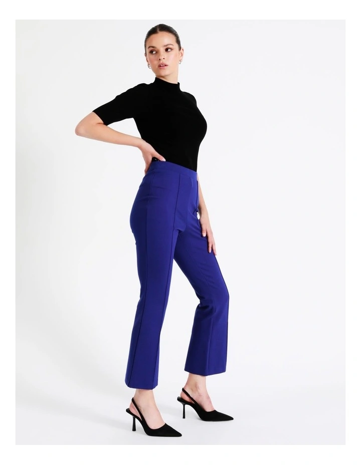 Ponte Kick Flare Pant In Cobalt - Image 4