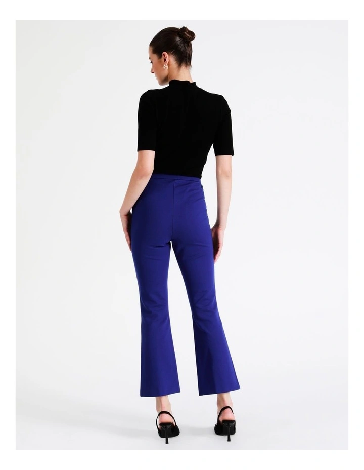 Ponte Kick Flare Pant In Cobalt - Image 5