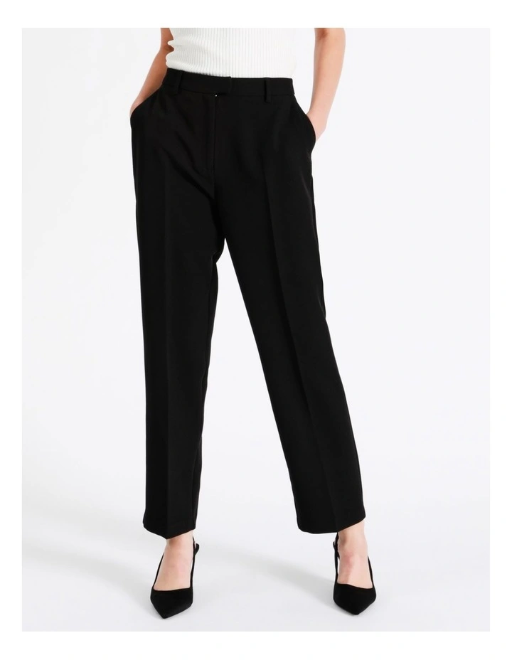 Recycled Blend Straight Leg Suit Pant In Black - Image 3