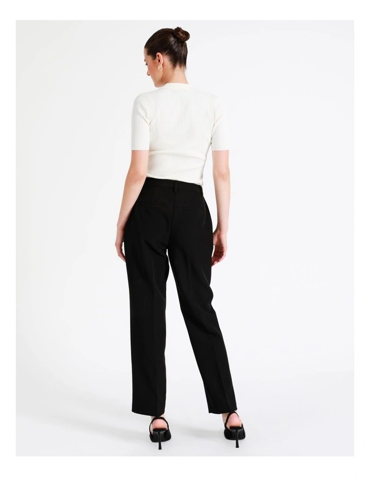 Recycled Blend Straight Leg Suit Pant In Black - Image 6