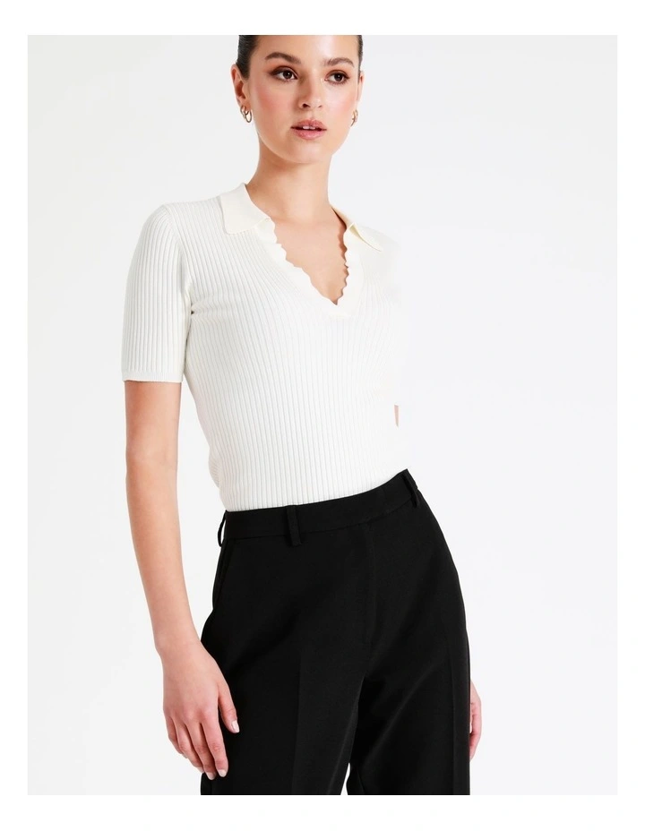 Recycled Blend Straight Leg Suit Pant In Black - Image 7