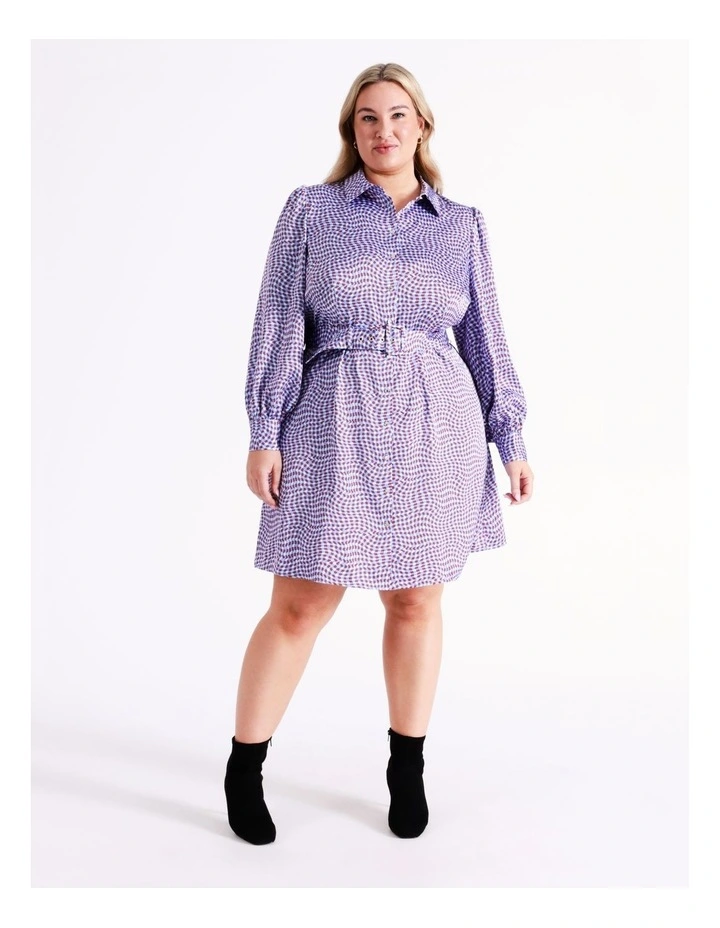 Recycled Satin Mini Shirt Dress In Assorted - Image 2